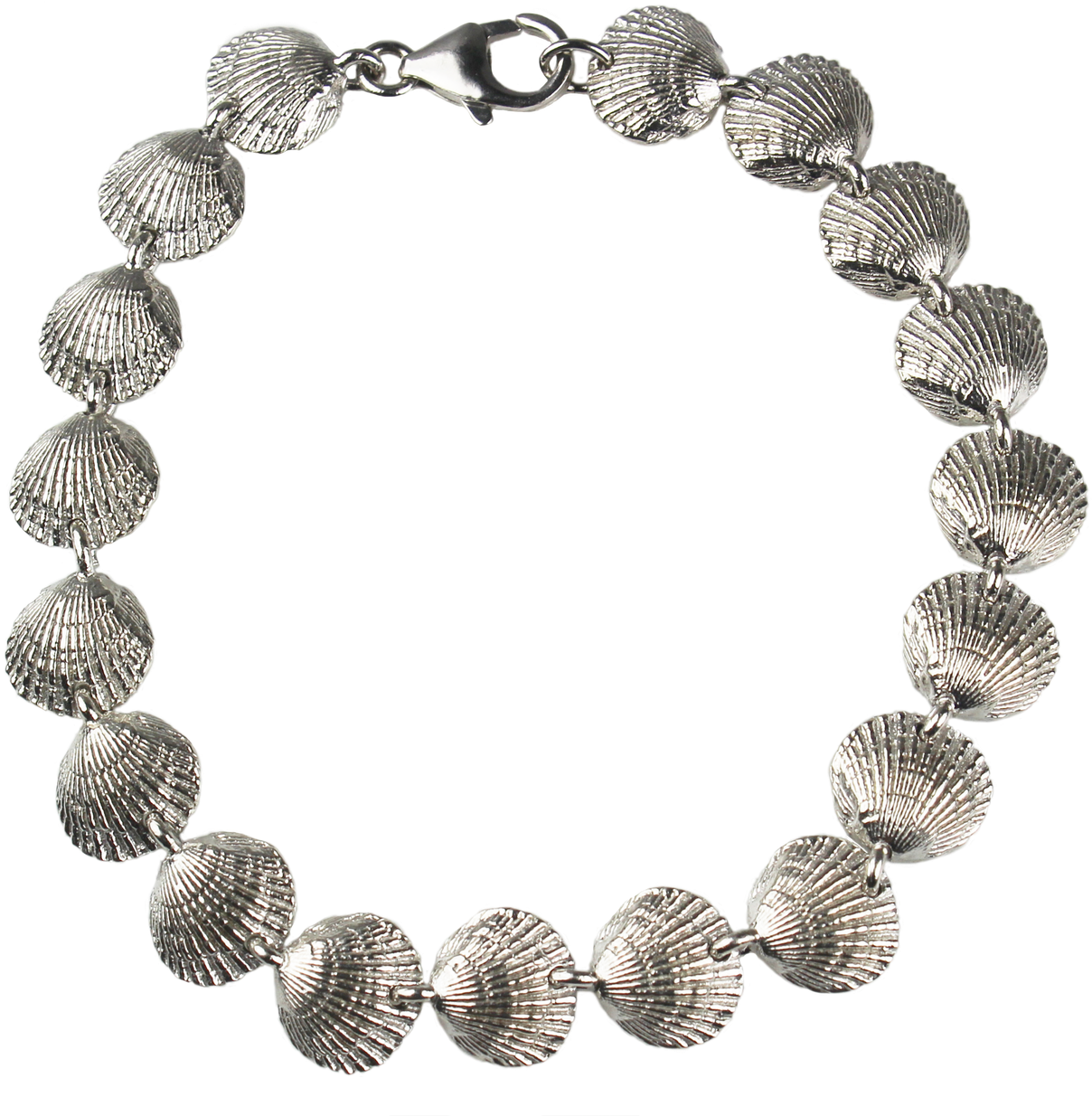Scallop Clam Shell Bracelet - Necklace (1262x1280), Png Download