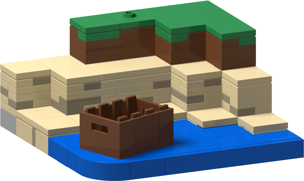Recreate The Blocky Beaches Of The 2009 Game Minecraft - Toy Block (1280x960), Png Download