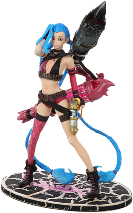 Jinx Statue - Figurine (800x800), Png Download
