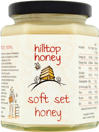 Hilltop Honey Soft Set Honey Jar 340g - Sweet Corn (600x940), Png Download