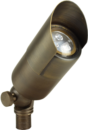 Valor By Unique Lighting Systems 12 Volt Brass Uplight - Monocular (705x615), Png Download
