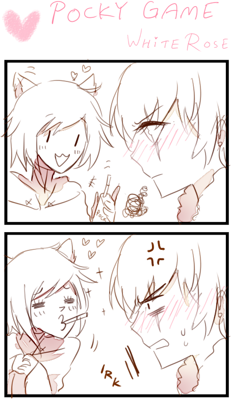 Pocky Time By Muromaki - Cartoon (527x818), Png Download