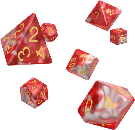 Oakie Doakie Dice Rpg Set Gemidice - Dice (600x600), Png Download