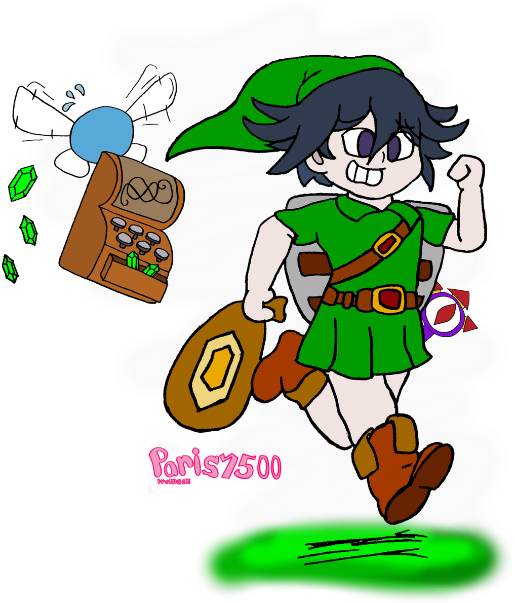 Ocarina Of Time And Really Liked The Idea Of Kokichi - Kokichi Link (1028x1200), Png Download