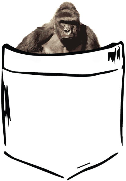 Pocket Harambe Tee-shirt, Grab One While You Can Lmao - Western Lowland Gorilla (680x680), Png Download