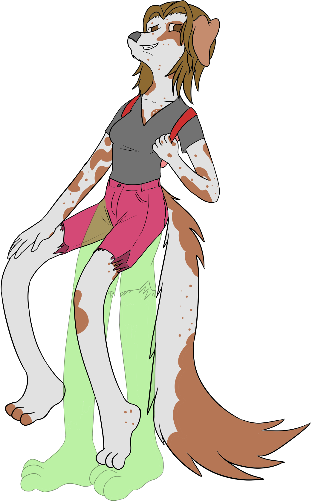 Ghost Legs - Cartoon (1084x1720), Png Download