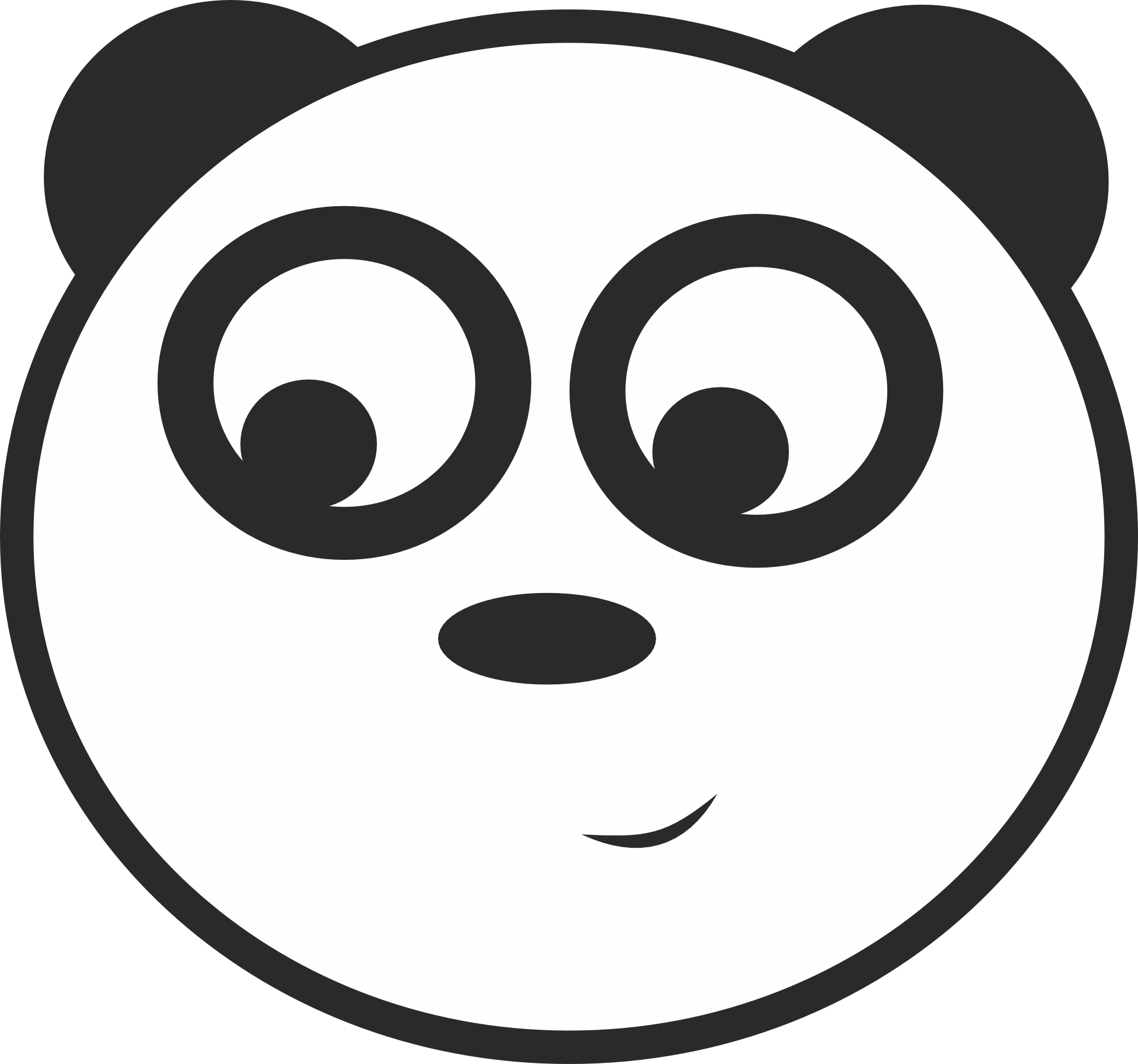 Is A New Panda Update Coming Soon - Panda Face No Background (1920x1796), Png Download