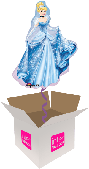 33″ Supershape Princess Cinderella - Princess Cinderella (568x568), Png Download