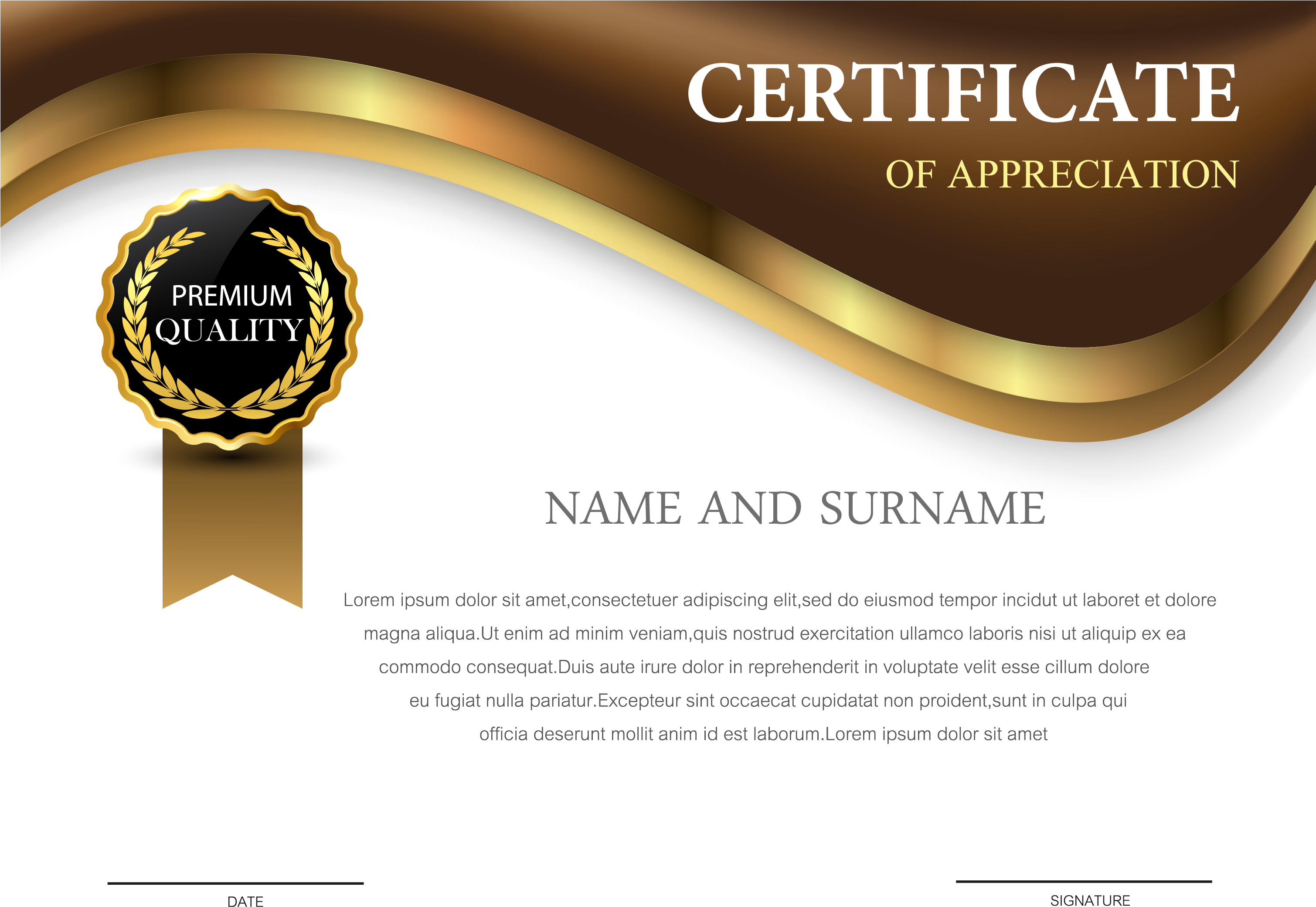 Download Certificate Png Transparent - Free Certificate Design Psd PNG  Image with No Background 