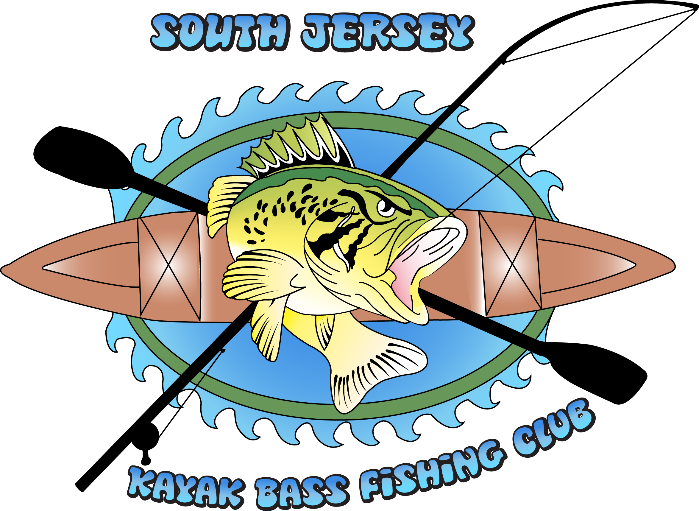 Sj Fishing Logo By - Fishing Club (2348x1716), Png Download