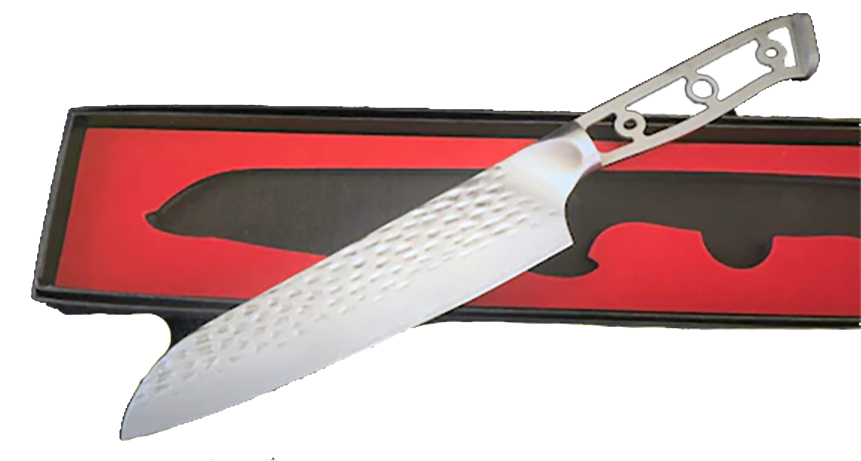 Sanuku Vg10 Santoku San Mai Damascus Chef Knife Blank - Utility Knife (864x864), Png Download