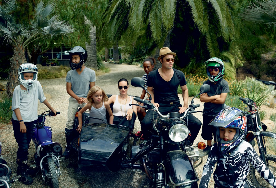 Brad Pitt Y Angelina Jolie Hablan Sobre Sus Vertiginosas - Angelina Jolie Brad Pitt Vogue (1140x640), Png Download