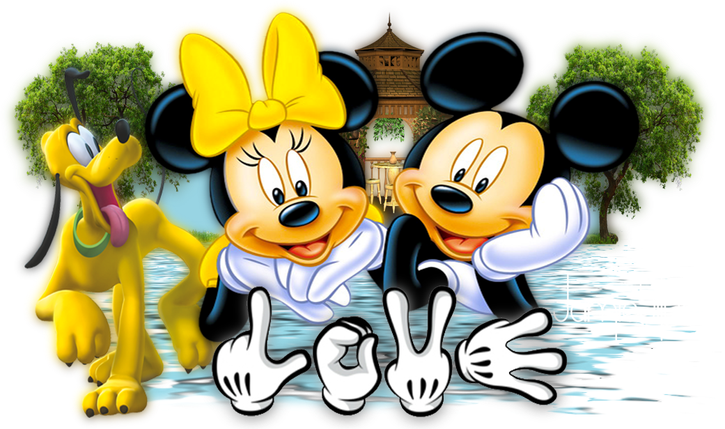 Mickey Mouse Hand - Disney Ich Liebe Dich (1041x616), Png Download