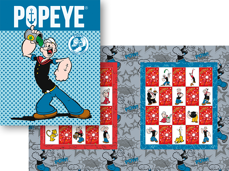 Popeye Stamp Pack (800x600), Png Download