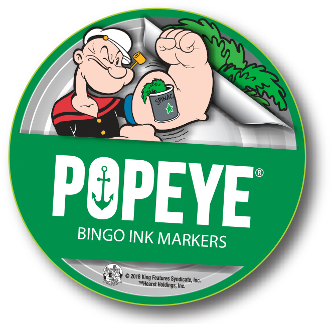 Popeye Bingo Ink Marker - Popeye Cartoon (737x655), Png Download