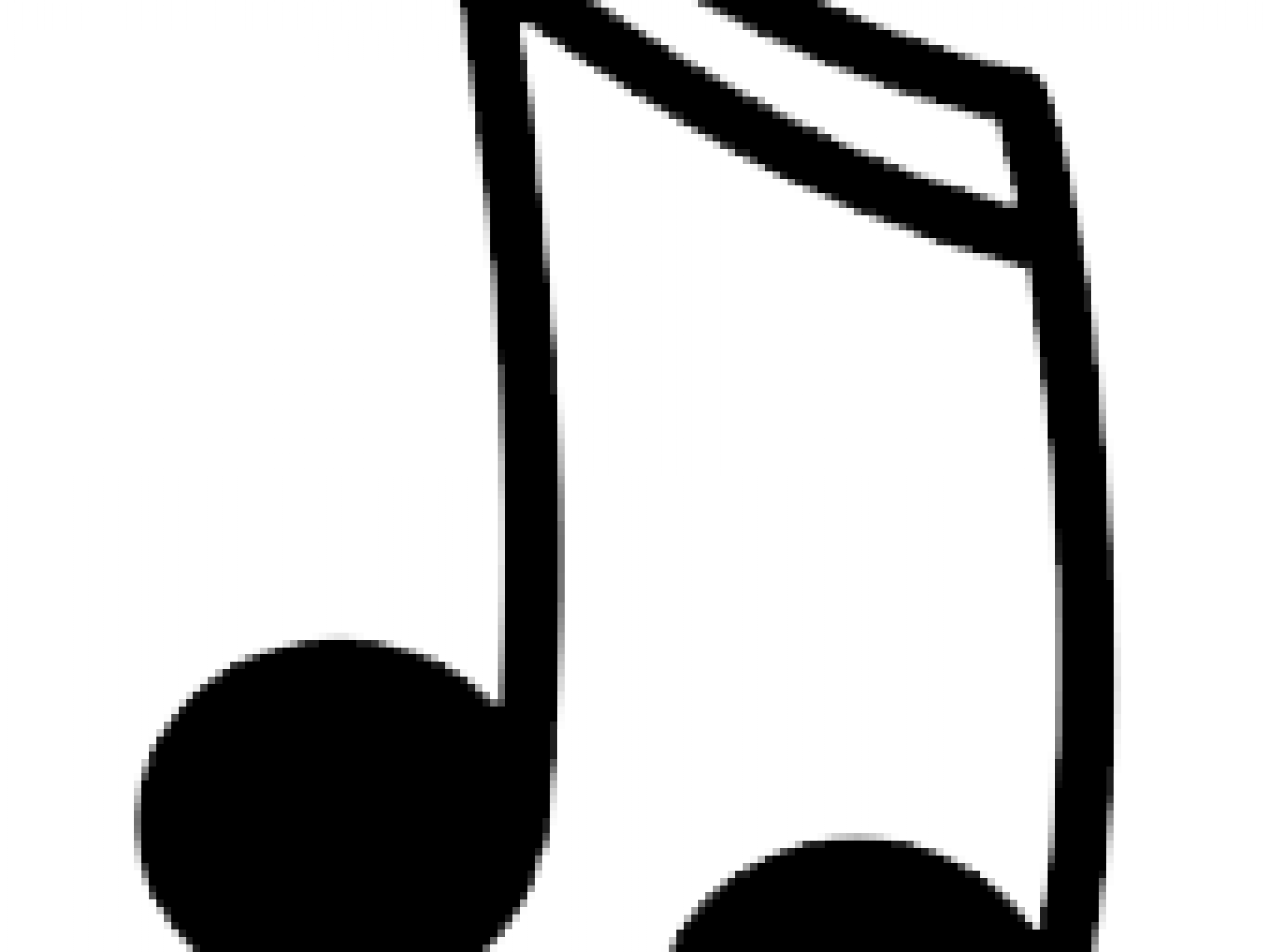 1485236770 Nota - Music Note Clipart Black And White (1280x960), Png Download