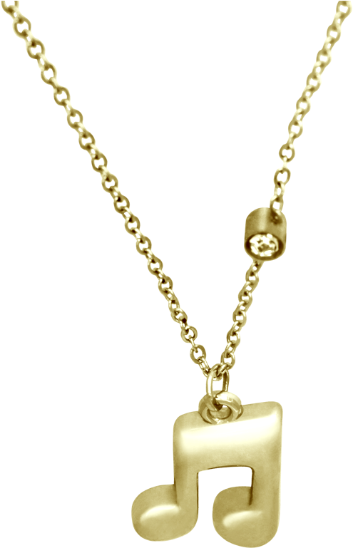 Nota Musical Dorada - Locket (675x900), Png Download