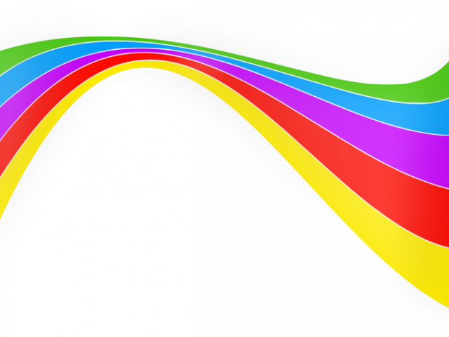 Rainbow Clipart Transparent Background - Graphic Design (640x480), Png Download