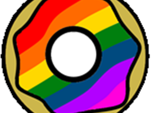 Rainbow Clipart Donut (640x480), Png Download
