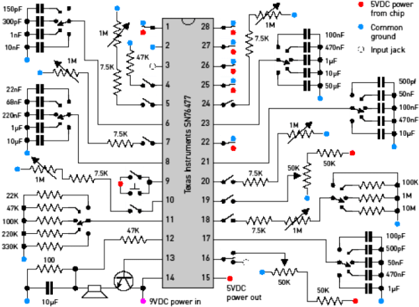 This Figure Is A Test Circuit That I Derived From A - Diagram (620x525), Png Download