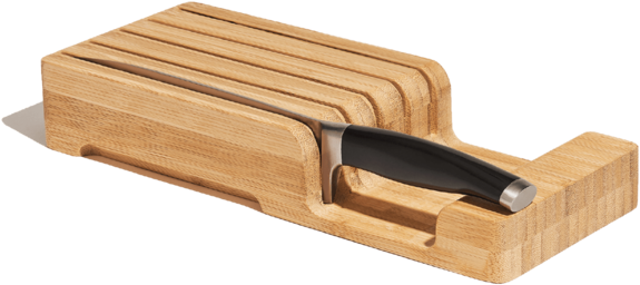 Knife Block - Plywood (673x500), Png Download