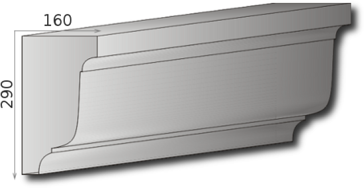 Gesimsaußenstuck Für Fassade Art - Wood (800x600), Png Download