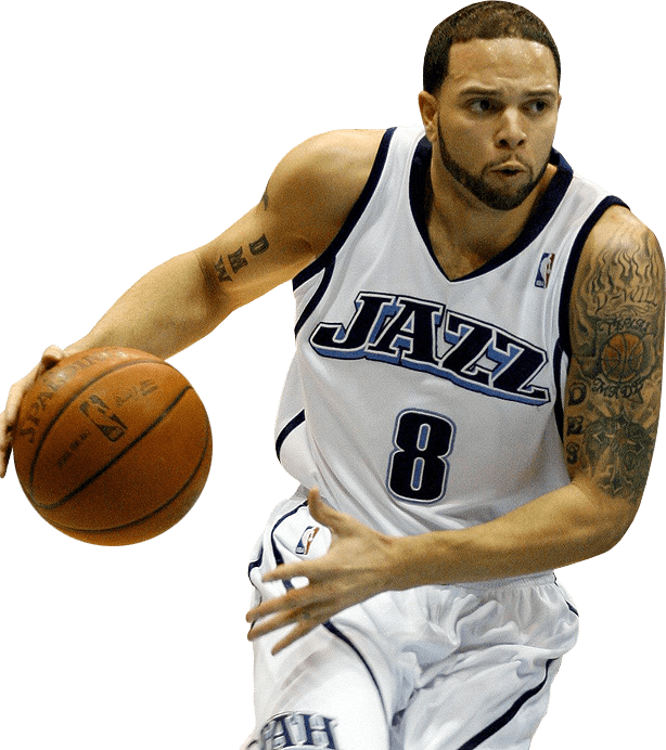 Deron Williams Dribbling Close Up - Deron Williams Png (614x692), Png Download