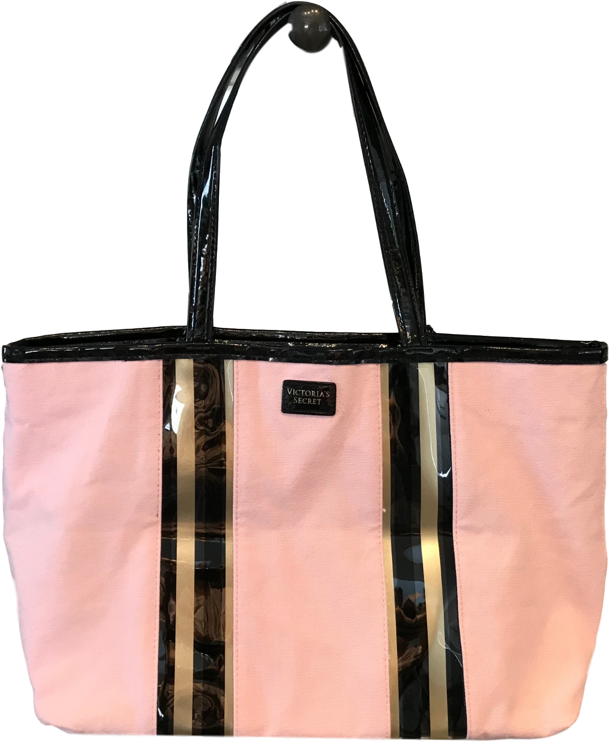 Buy Victoria's Secret Blush Pink Striped Large Tote - Tote Bag (1600x1600), Png Download
