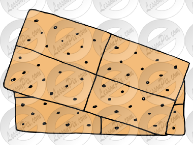 Crab Clipart Seashell - Graham Crackers Clip Art Black And White (640x480), Png Download