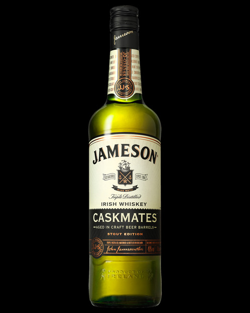 The Whiskey Has Been Finished In Stout-seasoned Casks, - Jameson Irish Whiskey (498x622), Png Download