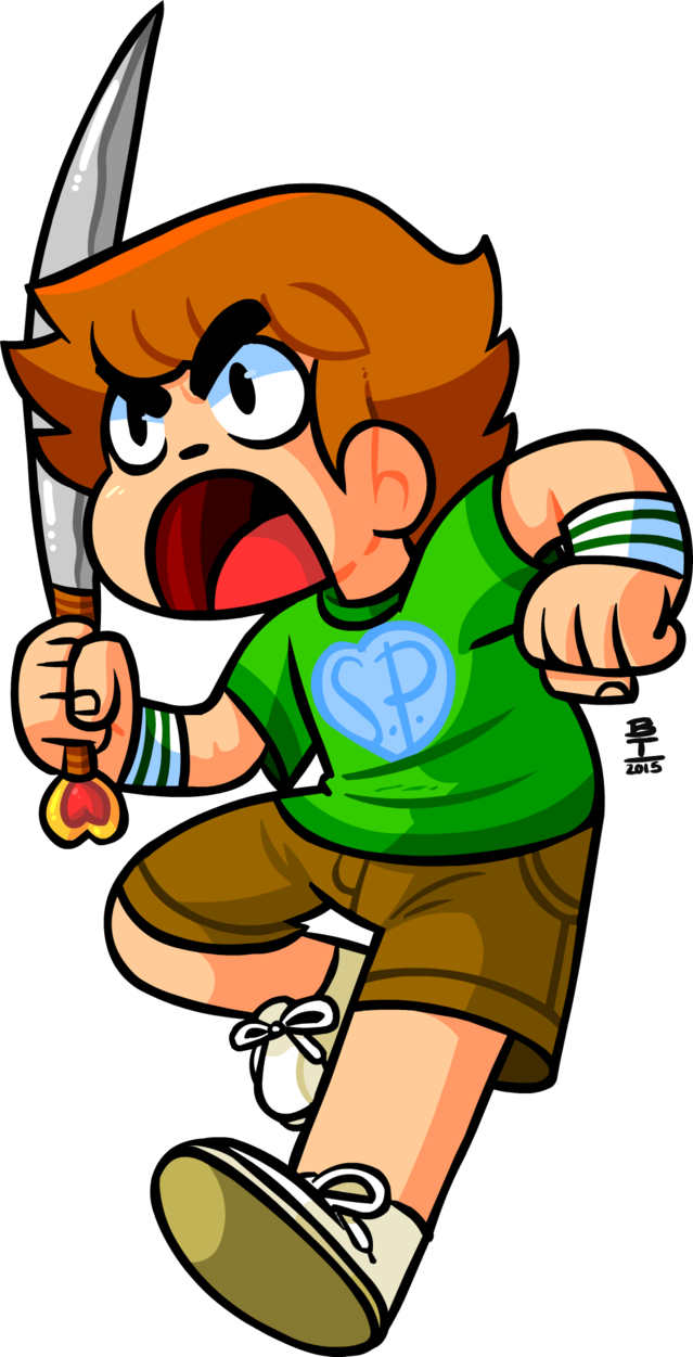 Pilgrim Png - Scott Pilgrim Png (639x1251), Png Download