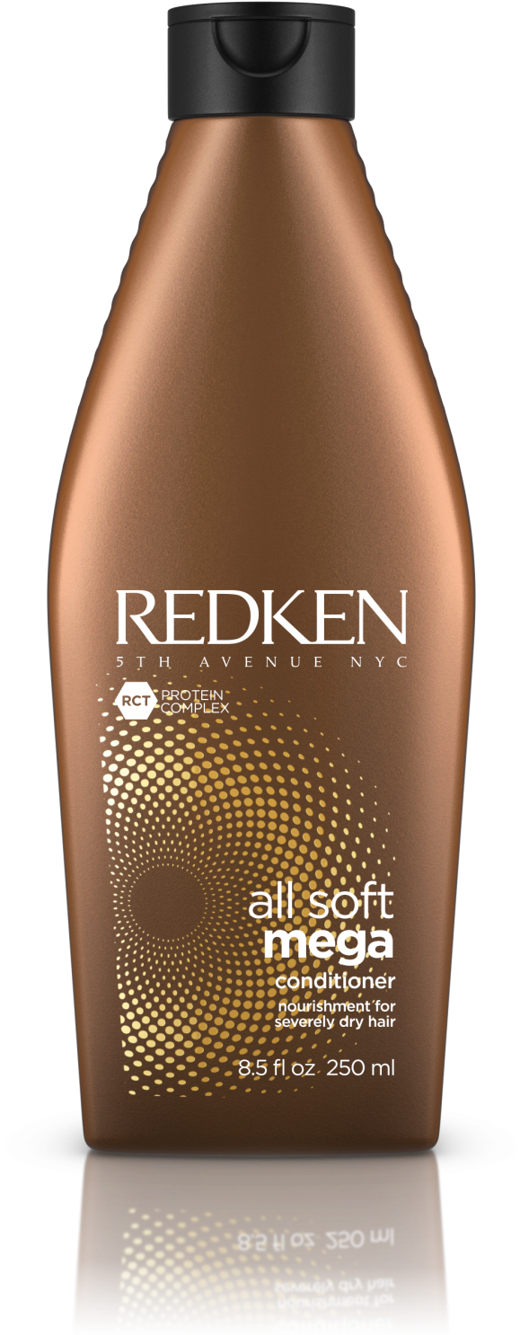 Redken All Soft Mega (650x1487), Png Download