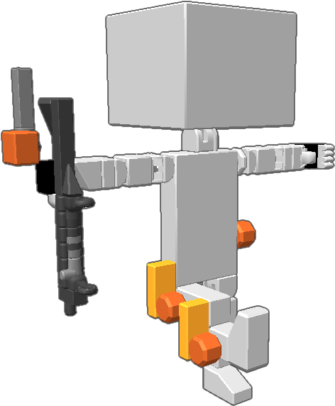 Credit To Cheater Monsoon For The Arms And Gun - Flat Panel Display (768x768), Png Download