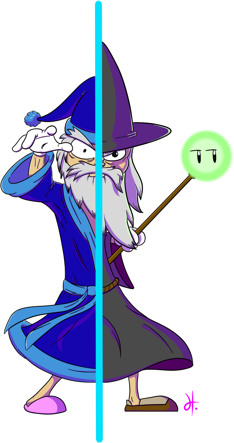 He's A Lunatic In An Insane Asylum Who Thinks He's - Cartoon (1536x2048), Png Download