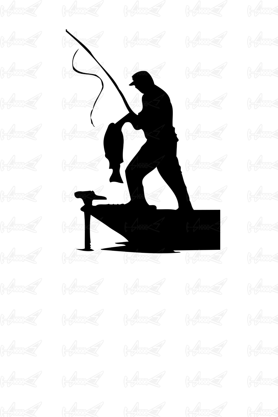 Man Fishing - Artigos De Pesca Panfleto (900x1350), Png Download