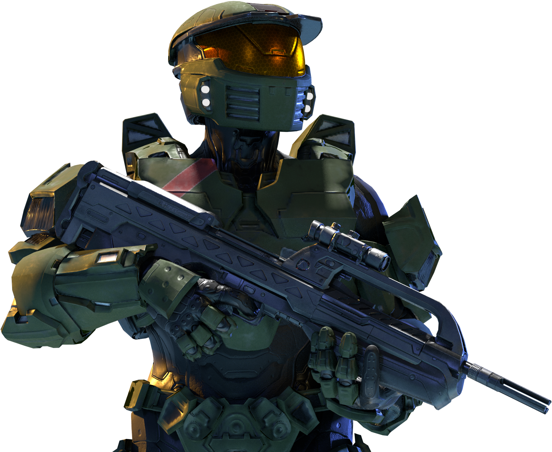 Halo 5 Mark Iv [render] - Halo Wars 2 Master Chief (1920x1546), Png Download