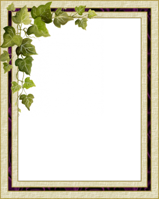 Cadre Photo Lierre Photo Images, Tube, Scrap, Photo - Cadre Vierge Pour Montage (550x688), Png Download