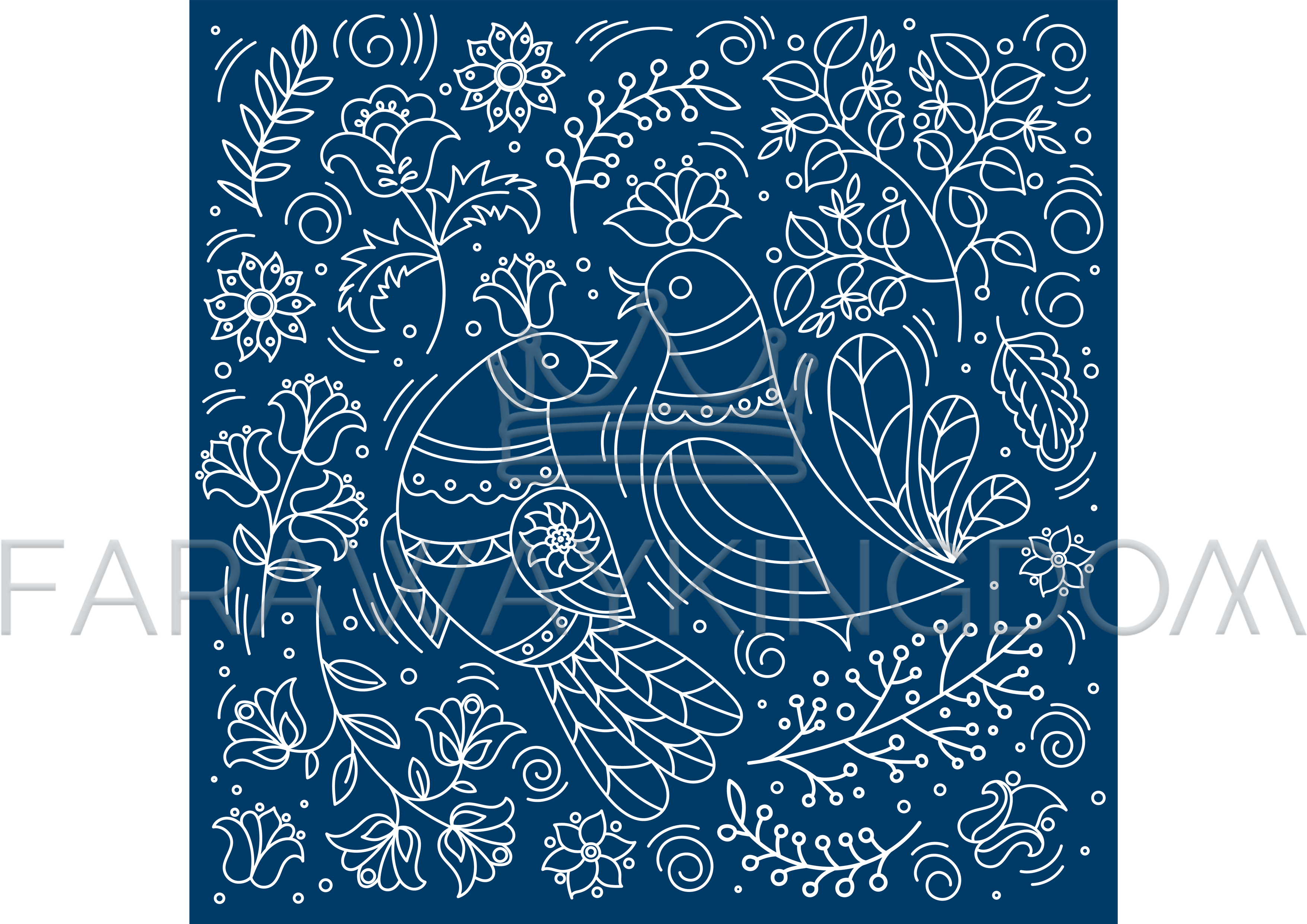 Ethno Set Folk Doodle Ornament Vector Illustration - Motif (3508x2480), Png Download