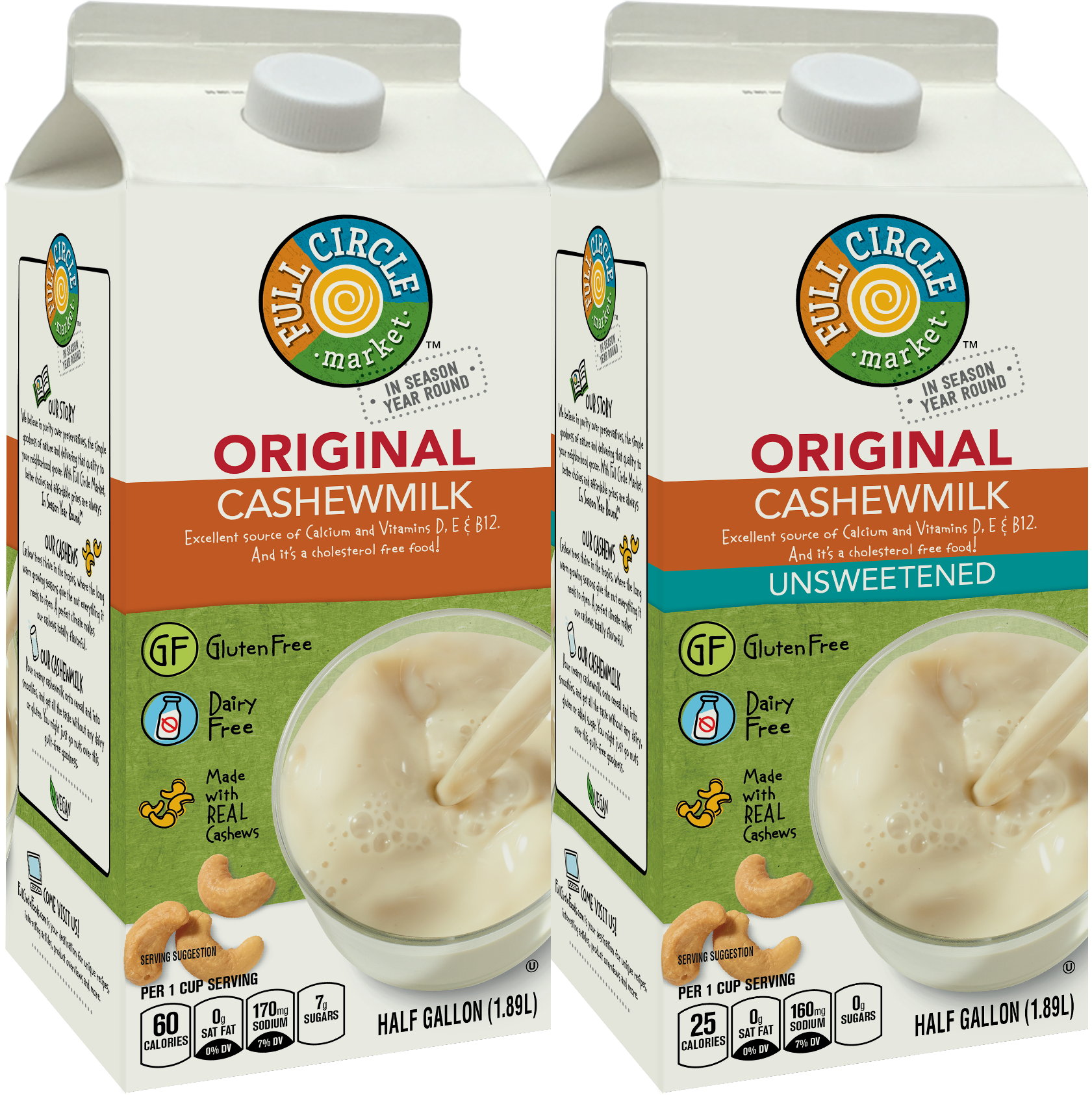183195 Nia Fxm Cashewmilkgroupshot - Skim Milk (1800x1800), Png Download
