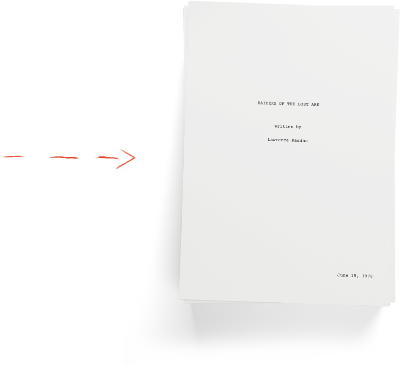 This Doesn't Mean Lawrence Kasdan Wrote Raiders Of - Document (900x1000), Png Download