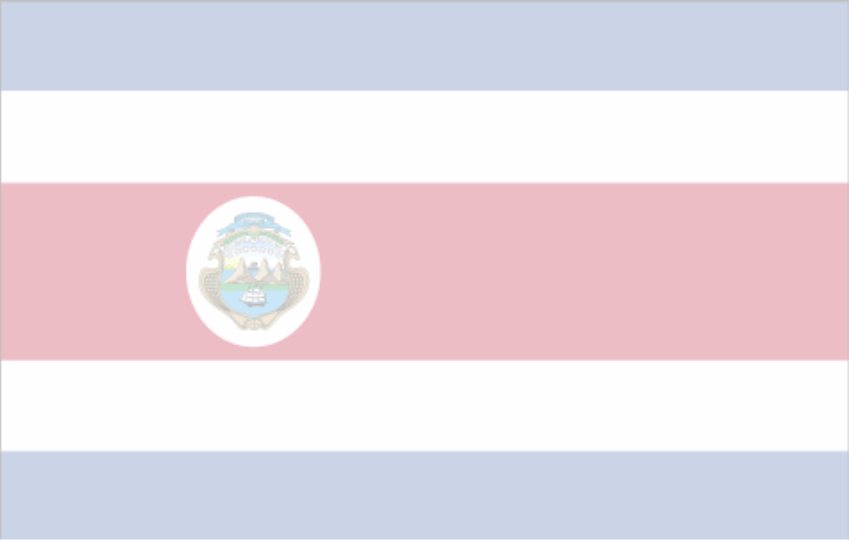 Costa Rican Coffee In The World - Costa Rica Flag (849x540), Png Download