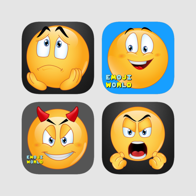Emoji Expressions Bundle - Cartoon (630x630), Png Download