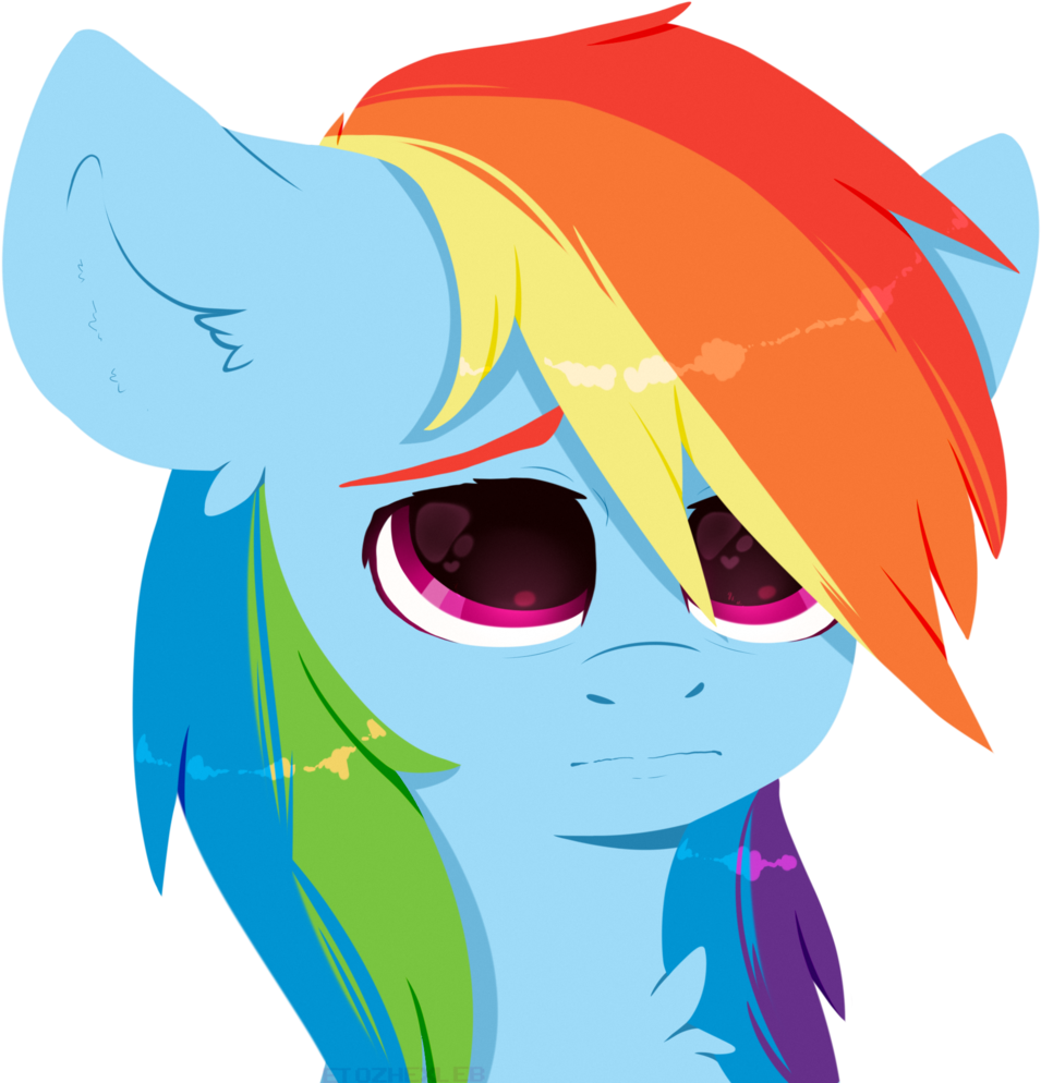 Etozhexleb, Big Eyes, Bust, Chest Fluff, Ear Fluff, - Cartoon (1024x1024), Png Download