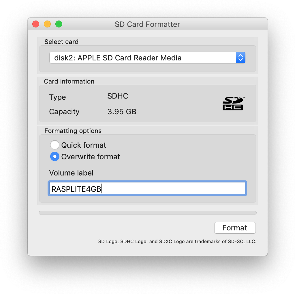 Format An Sd Card For Raspberry Pi Using The Sd Card - Sd Card (1056x1048), Png Download