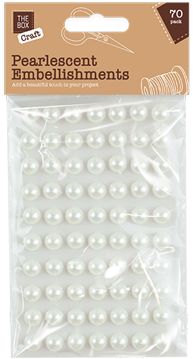 Pearlescent Embellishments - 70 Pack - Wire (800x620), Png Download