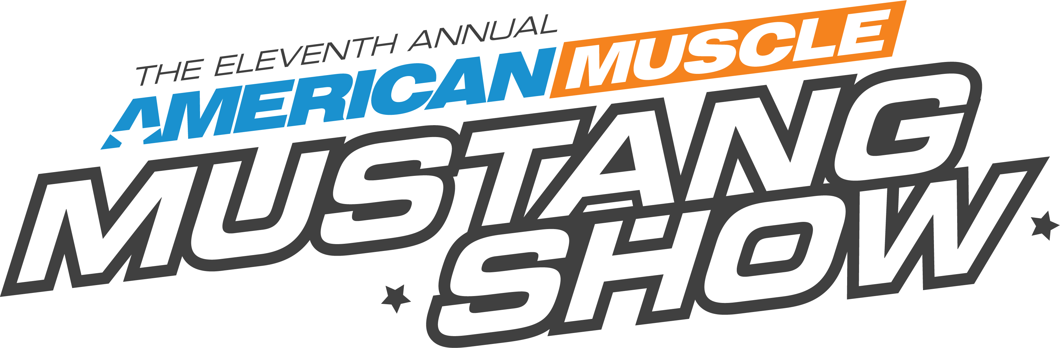The Biggest All-mustang Car Show In The Country - Car (3381x1112), Png Download