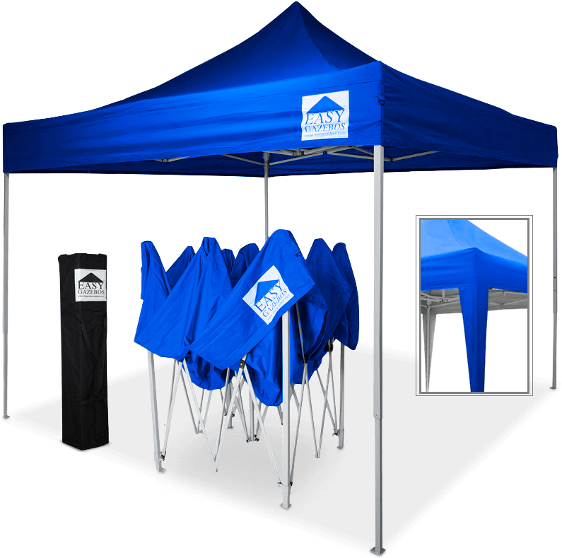 Waterproof Pop-up Gazebo [3x3m / 10'x10'] Blue - Pop Up Gazebos (824x795), Png Download