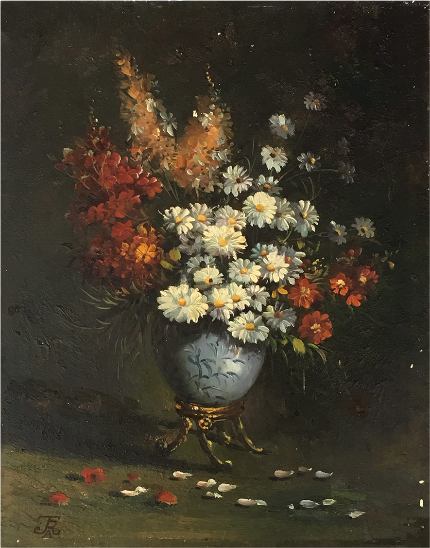 Floral Painting - Zinnia (1400x1400), Png Download