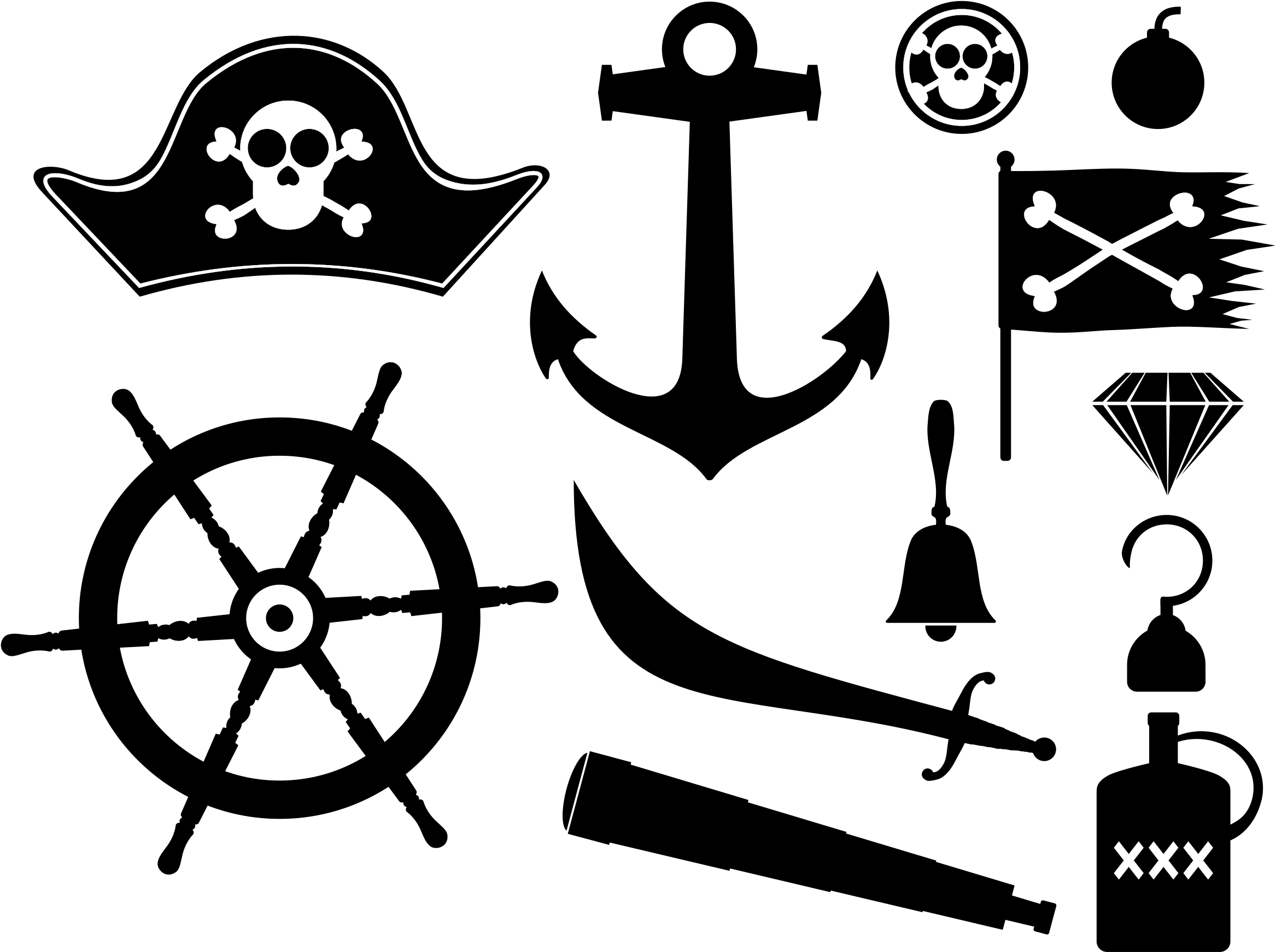 Big Image - Ship Wheel (2400x1855), Png Download