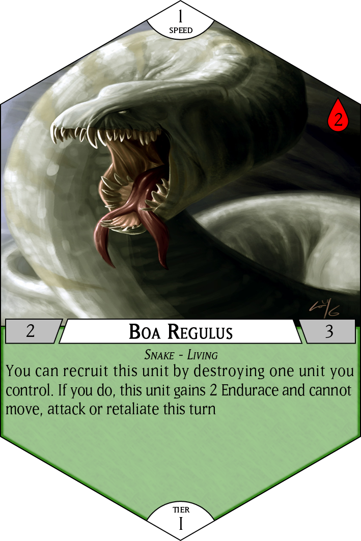 Boa Regulus - Yugioh Cards (709x1063), Png Download